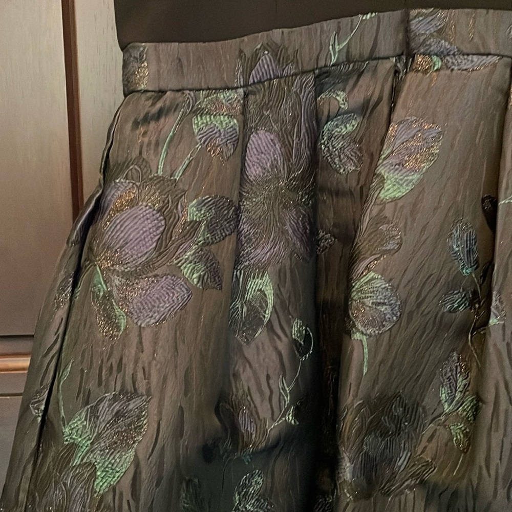 Aidan Mattox Blue Tiered Bustier Cocktail Dress - Picture 8 of 11